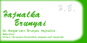 hajnalka brunyai business card